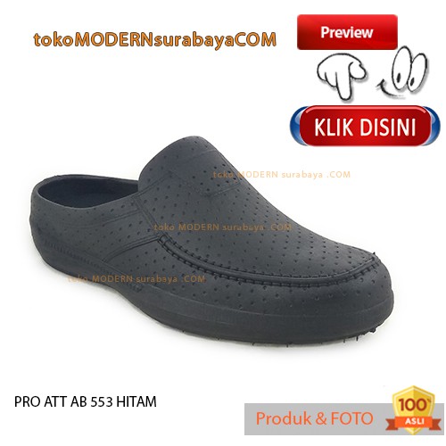 PRO ATT AB 553 HITAM sandal pria selop karet flip flop