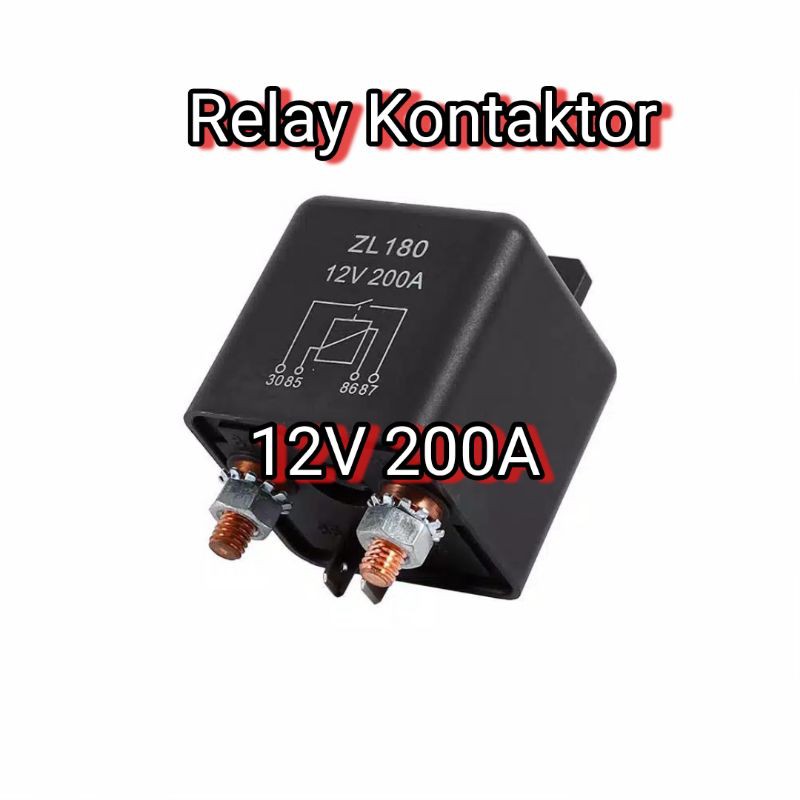 Relay Kontaktor DC 12V 100A 200A untuk Kendaraan Listrik