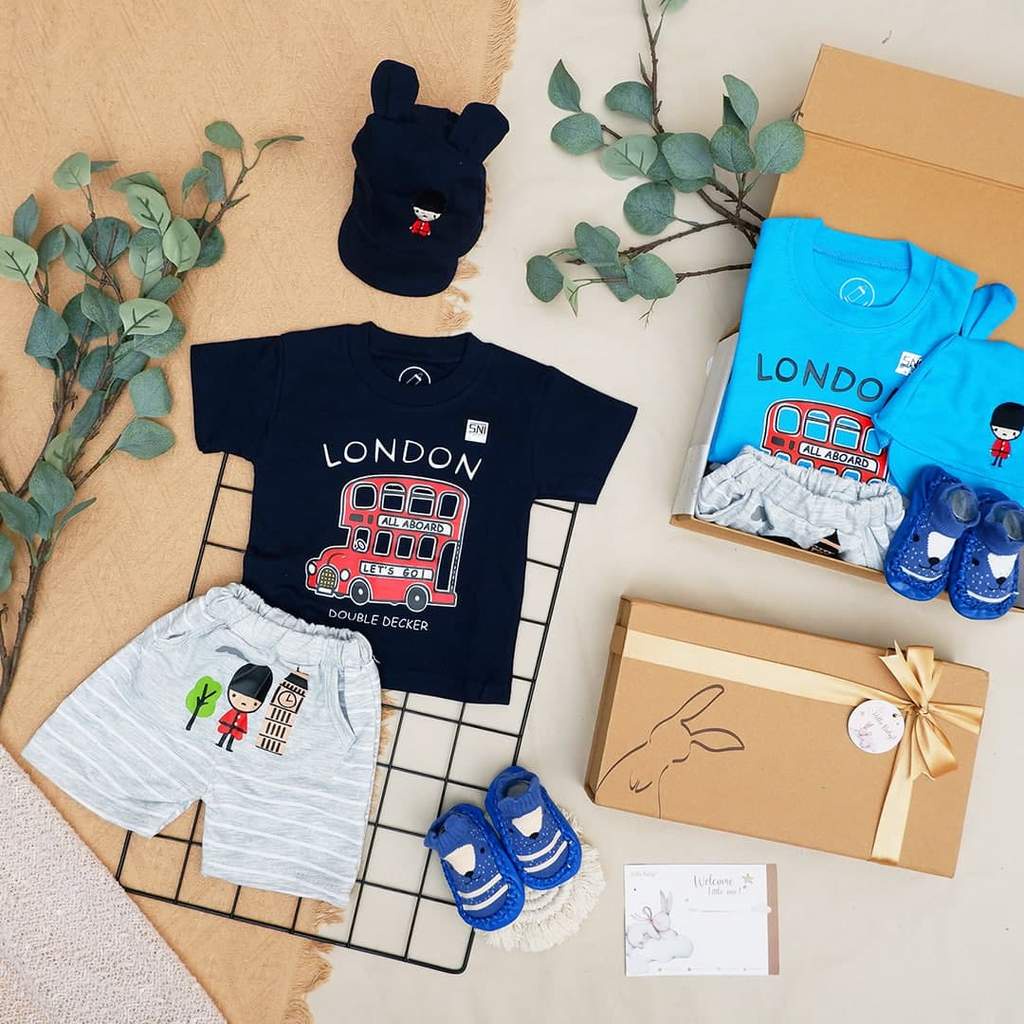 LIO036 Boys Baby Hampers 0-12 months/ Hampers bayi newborn/ Kado bayi/ baby boys gift set-Kenzo Navy