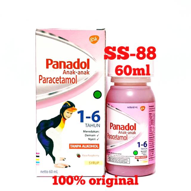 PANADOL ANAK  ANAK  PARACETAMOL  SYRUP 1  6 TAHUN  60ML 