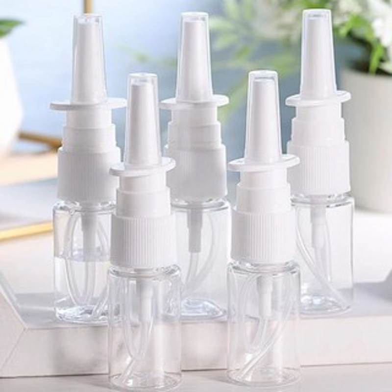 Botol Semprot 10 / 20 / 30ml Portable Bahan PET Transparan Untuk Hidung