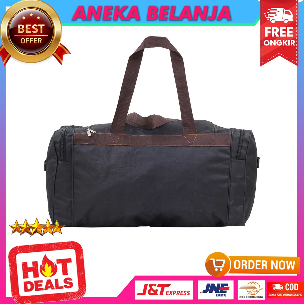 Tas Travel Jinjing Archie Hitam Tas Mudik Travel Multifungsi Muat Banyak Harga Ekonomis