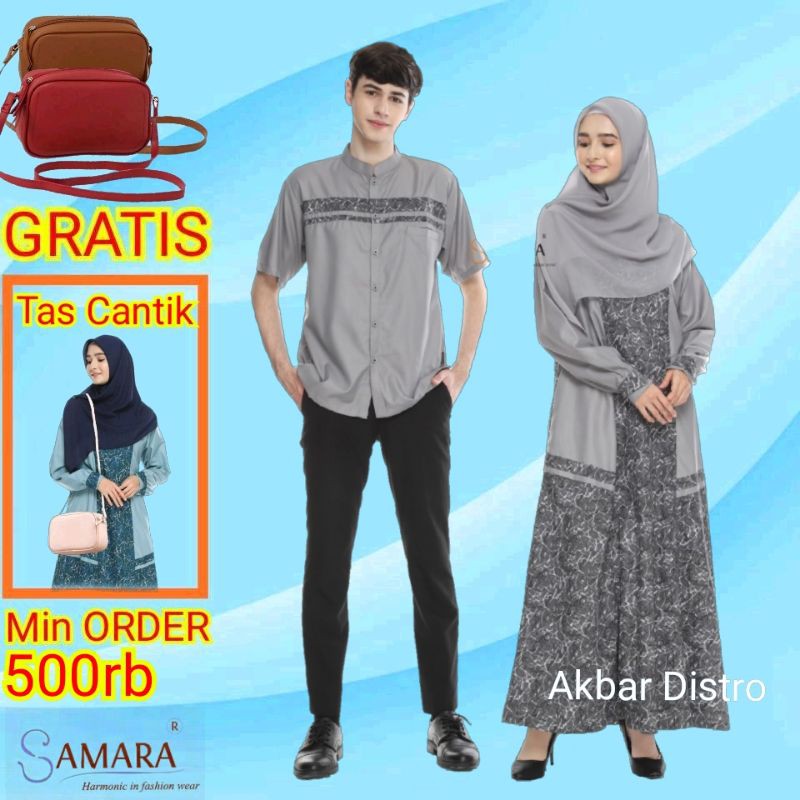 Bisa COD | H05 Pepper samara baju muslim Couple seragam setelan sarimbit koko gamis dewasa remaja