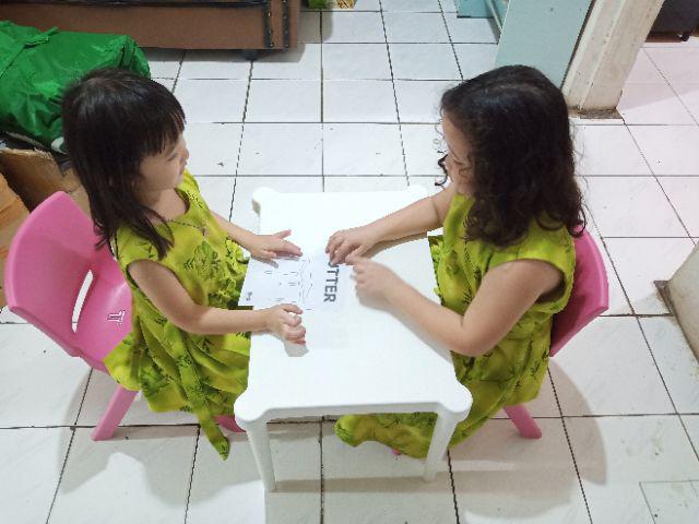 Utter Meja Anak, Dalam/luar Ruang, Putih