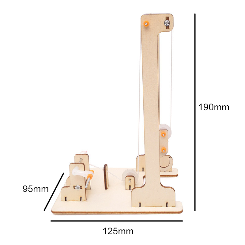 Mainan Rakitan Model Crane Manual DIY Untuk Edukasi Sains Anak