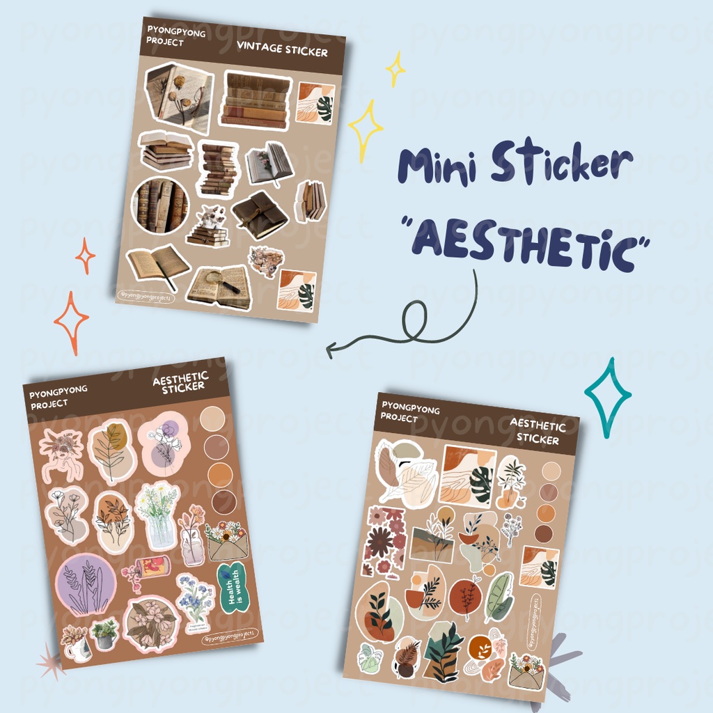 

Sticker Sheet Vintage Diary Planer Journal Decoration Scrapbook by Pyongpyong Project