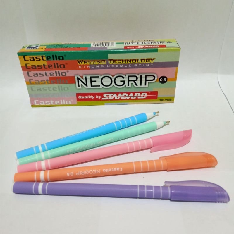 

12pc Pulpen Castello Neogrip by Standart