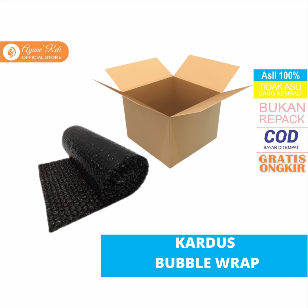 

KARDUS DAN BUBBLE WRAP / Ekstra Bubble wrap For Packing