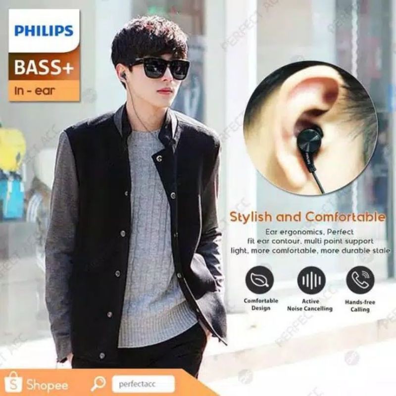 Headset Philips Microphone Jack 3.5 Handsfree Philips Universal Semua Hp Cocok