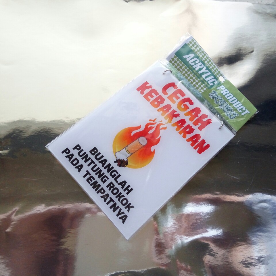 

Acrylic Sign / Papan Tanda "Cegah Kebakaran"[isi 6pcs]