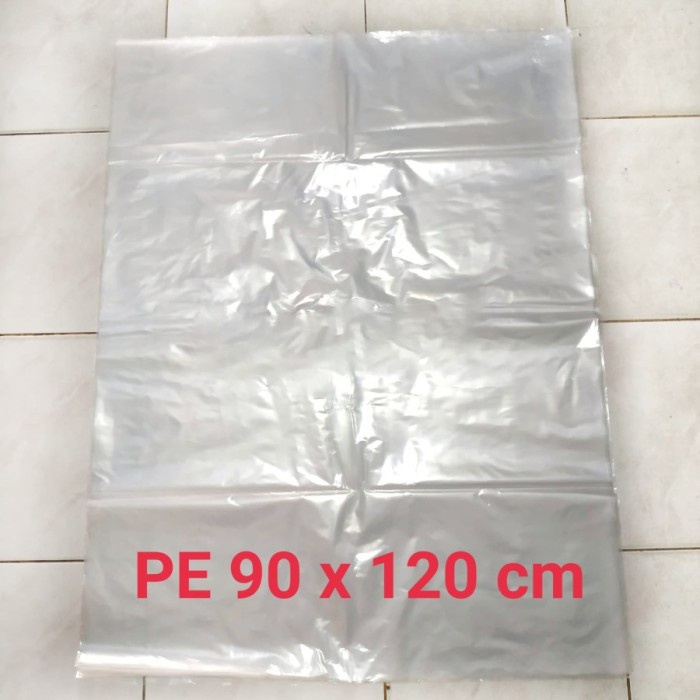 LJ-Kantong Plastik PE Bening Besar Tebal Uk. 75x130, 90x120 cm