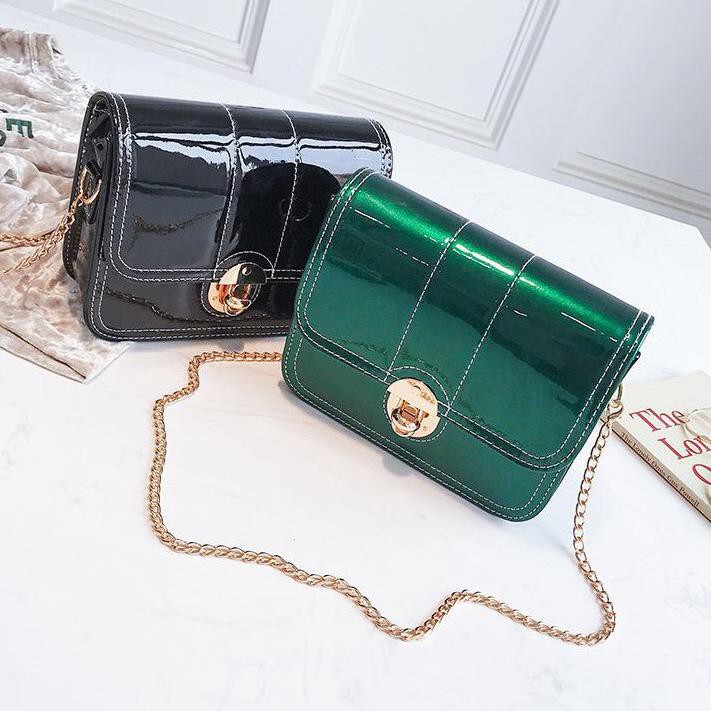 Tas Selempang Wanita Strap Rantai Model Korea Mini Bahan Jelly untuk Musim Panas / Selempang Hobo -