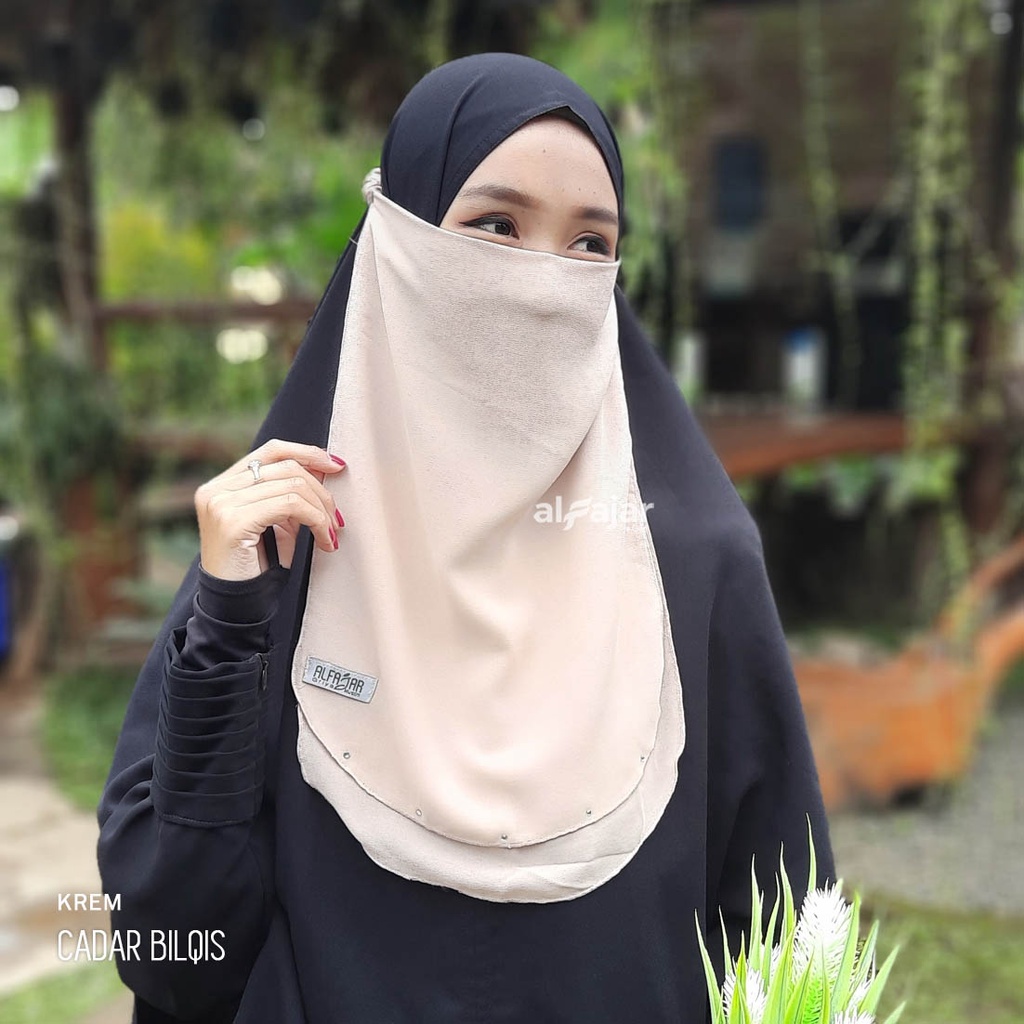 CADAR TALI KARET Bilqis Dua Layer Sifon Ceruty by Alfajar