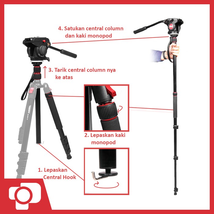 Takara Rover 77 Video Traveller Tripod Monopod