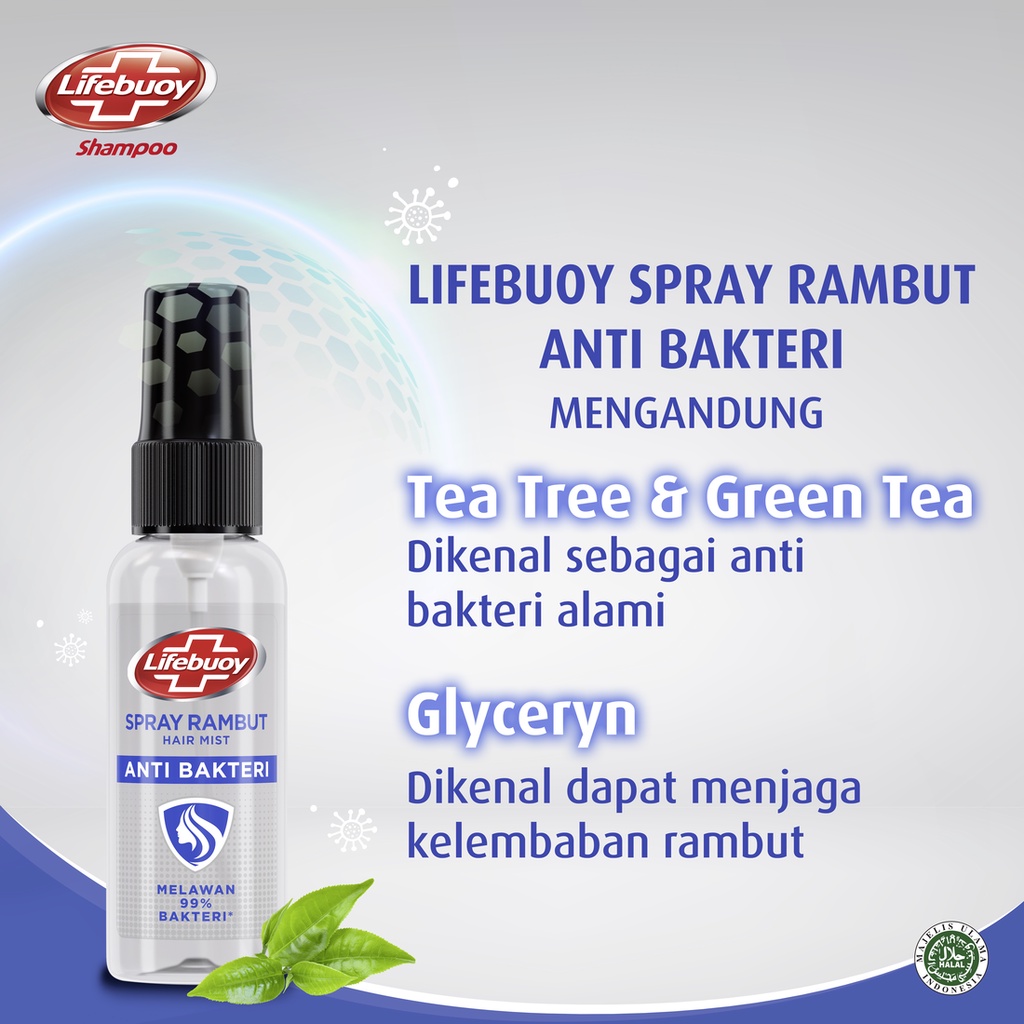 Lifebuoy Hair Mist Anti Bakteri 60ML-3
