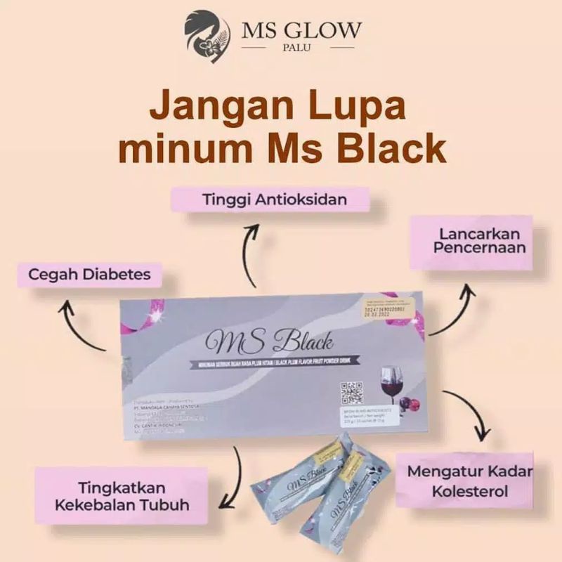 MS Black/ MS Slim 100% original/ MS Glow minuman pelangsing aman BPOM(Bisa Cod)