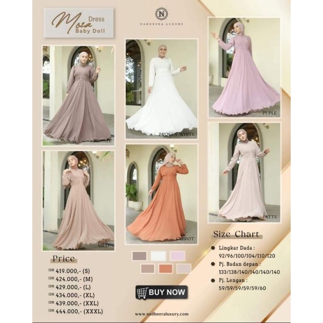 MOZA DRESS NADHEERA LUXURY