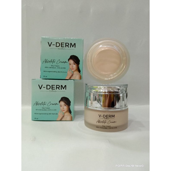 V DERM Absolute Day Cream With Antioxidant UVA&UVB  BPOM