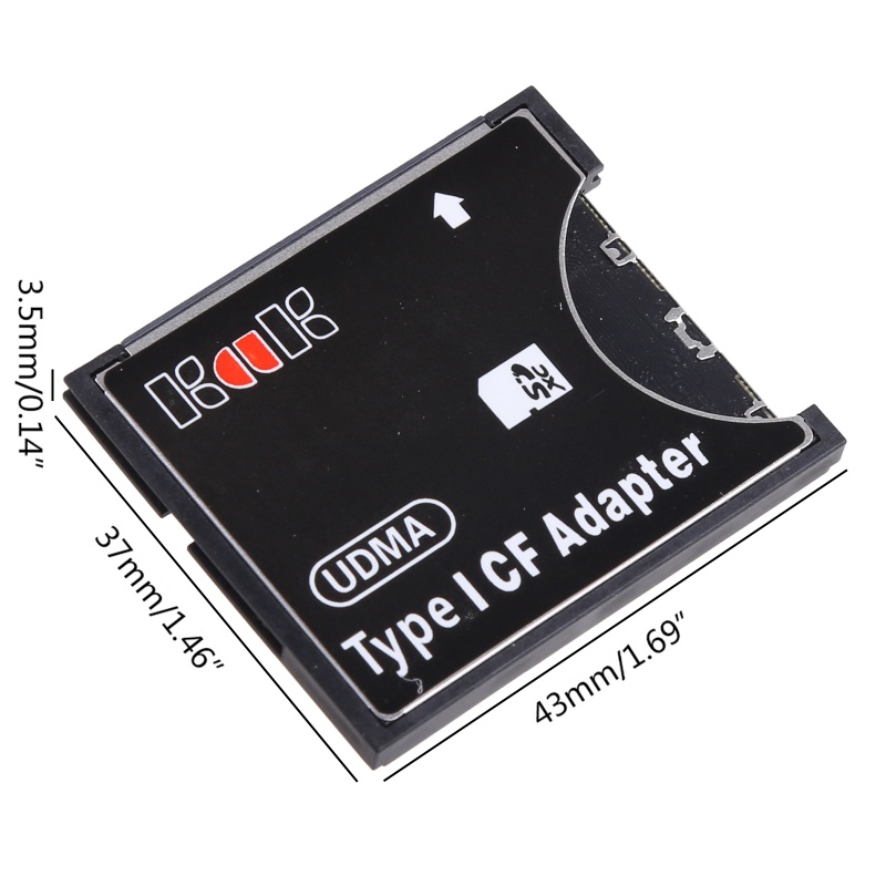 Btsg Adaptor Memory Card SD SDHC SDXC to High-Speed Extreme Compact Flash CF Tipe I