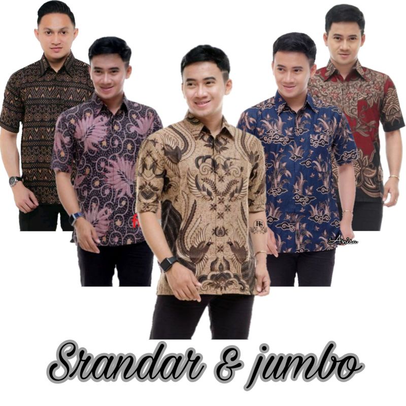 BATIK/ BATIK JUMBO /BIG SIZEb PRIA LENGAN PENDEK SIZE JUMBO M L XL XXL 3XL 4XL 5XL 6XL