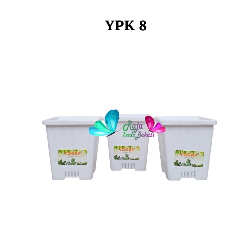 Pot Yogap Kotak 8 Putih Pot Segi Empat Hias Pot Yogap 10 13 15 17 18 19 25 30 Pot Yogap Lusinan Pot Kotak Panjang Kecil 8 Cm Tinggi