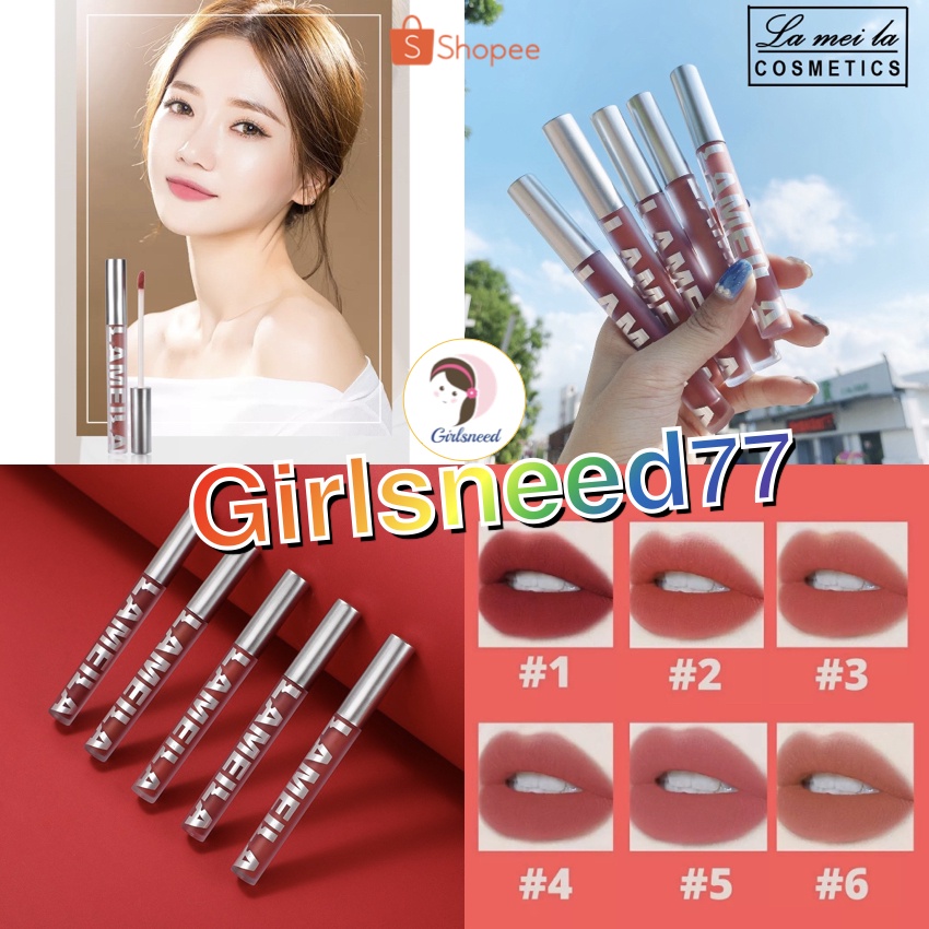 GIRLSNEED77 LAMEILA 2028 LIP GLAZE MATTE - Lipstick Anti Air - Lipstik Velvet - Lip Gloss LISPTIK MURAH MEDAN Lipcream Lameila Girlsneed Bisa Grosir dan Ecer Lip Cream Import