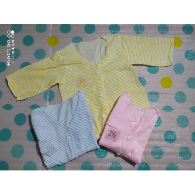 3 pcs atasan newborn lengan panjang