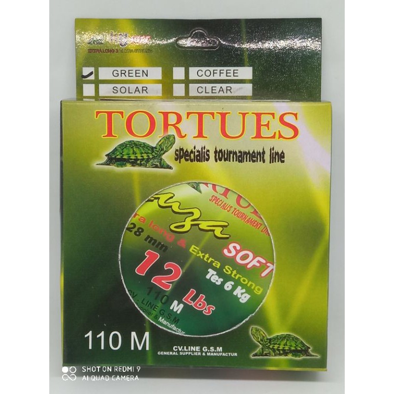 Tali Pancing Tortues No.0,28 mm ( Panjang 110 m )