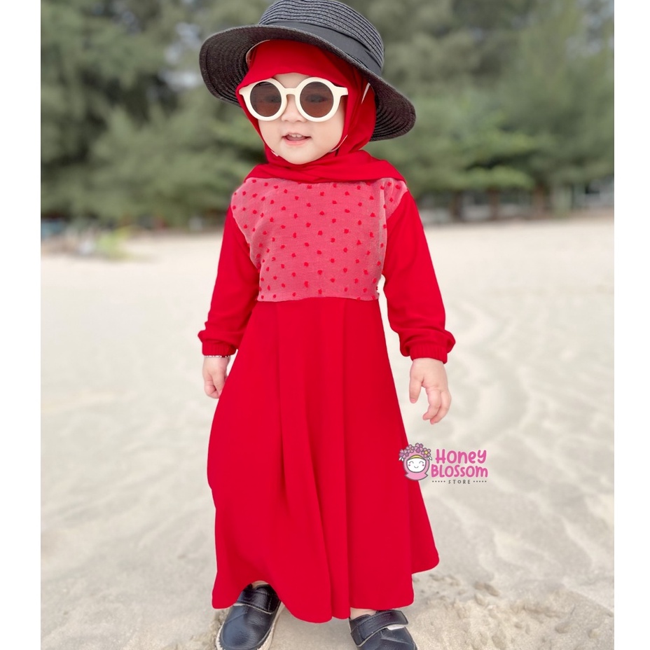 HONEYBLOSSOM gamis bayi perempuan 0 6 bulan / gamis bayi perempuan cantik alesha