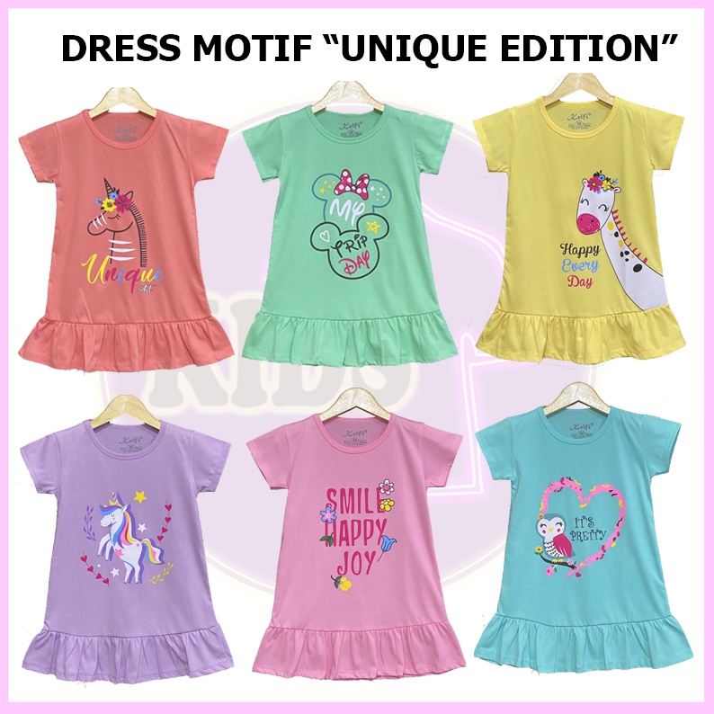 BAJU ANAK 2 TAHUN PEREMPUAN / DRESS LUCU ANAK ANAK RUFFLE
