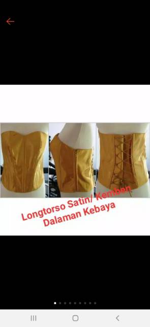 Kamisol/ Longtorso/ Dalaman kebaya