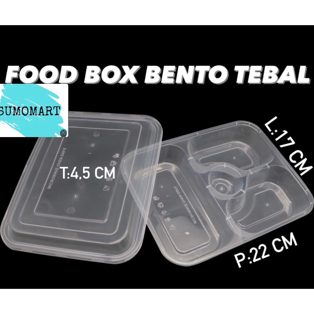 Jual Thinwall Sekat Kotak Makan Sekat Kotak Makan Sekat Bento