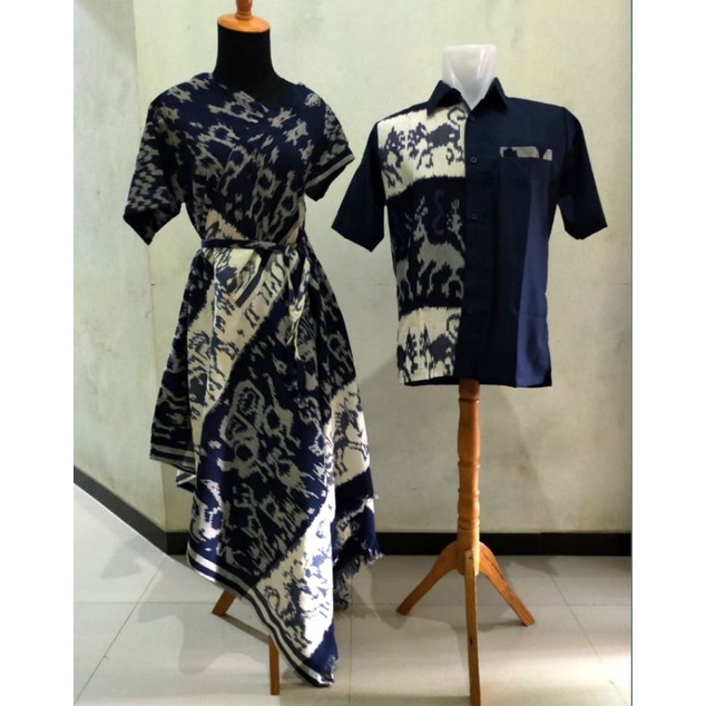 baju set - couple tenun ethnic - couple kondangan - pakean couple - pakean wanita - baju