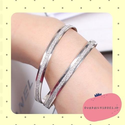 ★ODS★FA23  Gelang Tangan Wanita  Diamond Dust Fashion Korea Aksesoris Murah Bangle