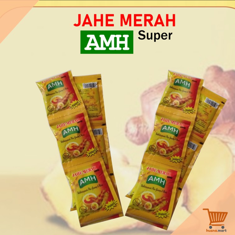 AMH Jahe Merah Super Habbatussauda Original Renceng isi 10 Sachet