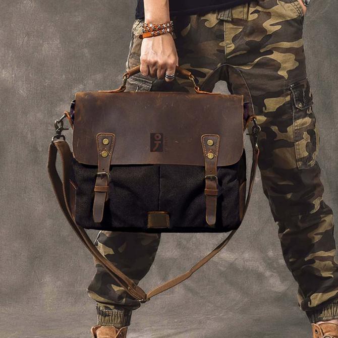 Tas Kerja/Tas kantor pria+ t4 laptop (KULIT ASLI PREMIUM) -BIRMINGHAM- - coklat Kode 56