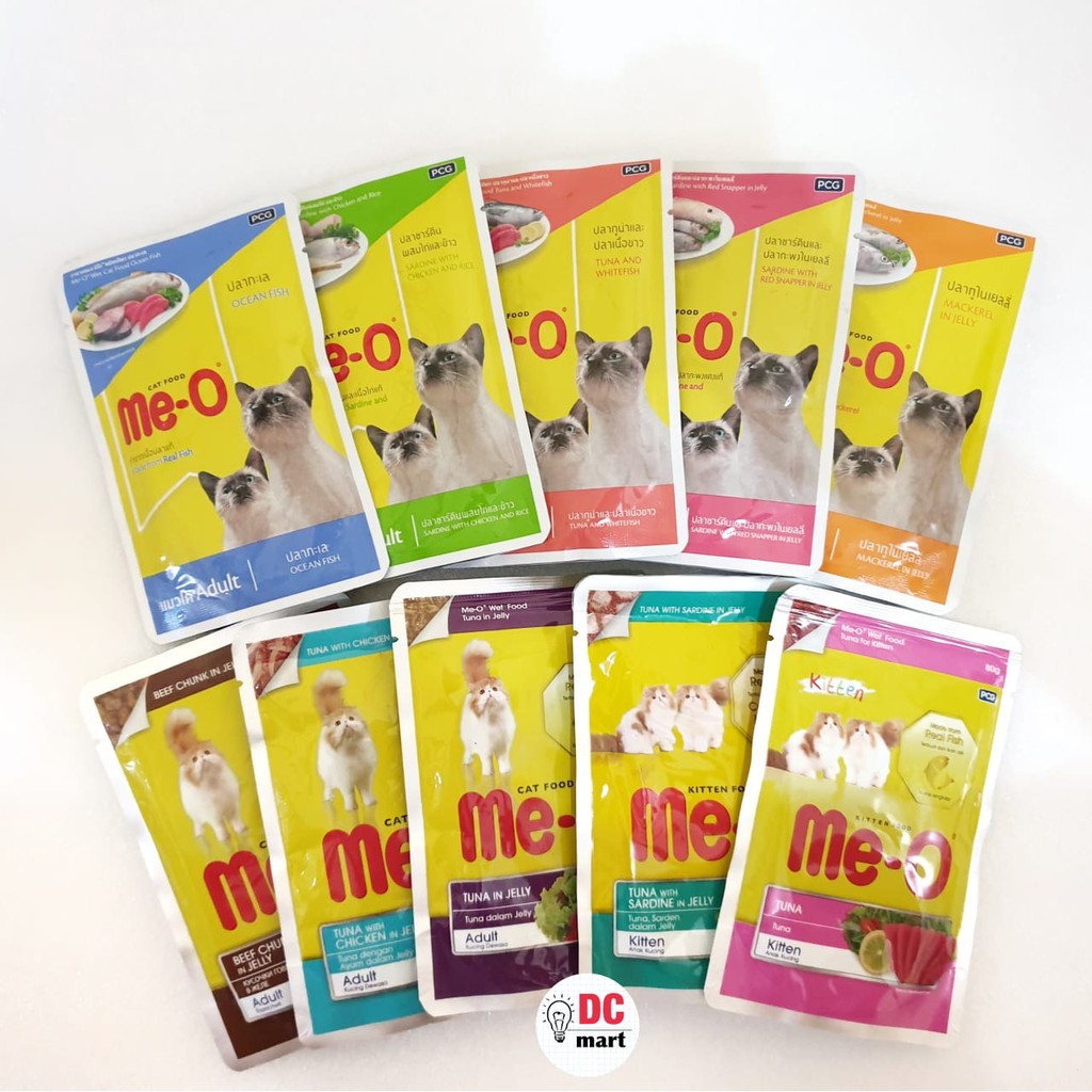 Meo POUCH Adult Kitten 80Gr / Makanan Basah Kucing
