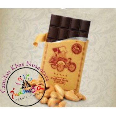 

100gr CHOCOLATE MONGGO |Becak (Cashew Nuts) #Coklat Kacang Mete Jogja