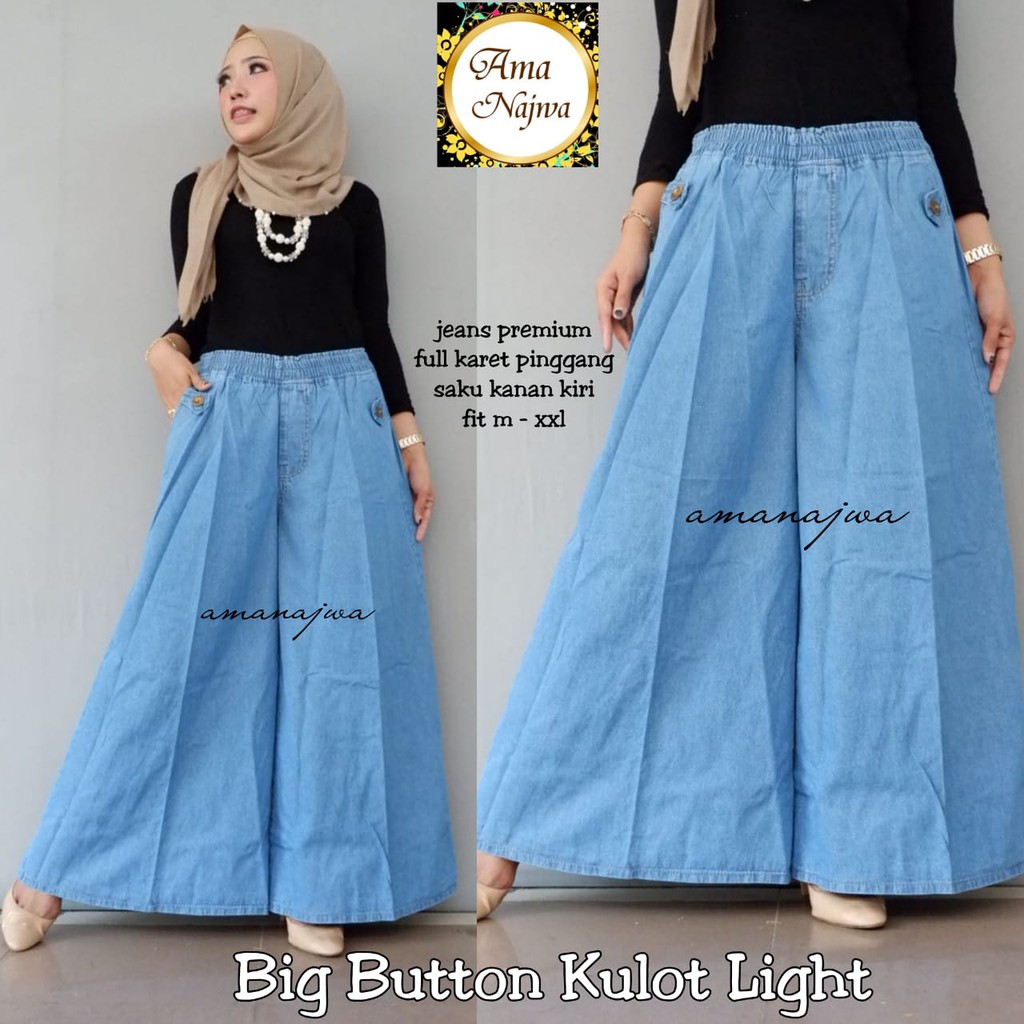 METRO big button kulot ama najwa | celana wanita jumbo bigsize