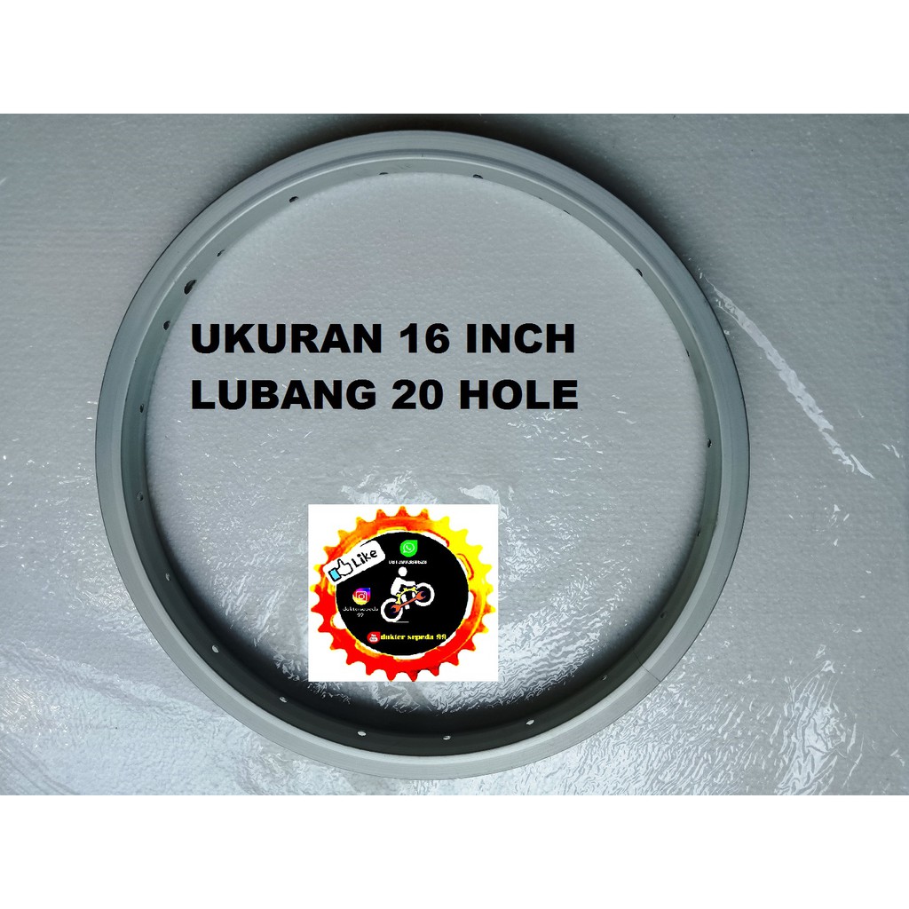 Velg sepeda anak 16 mini bmx depan atau belakang
