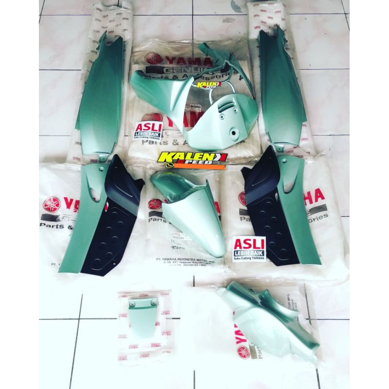 body nouvo lele hijau tosca original yamaha cover body nouvo lele hijau tosca full body halus