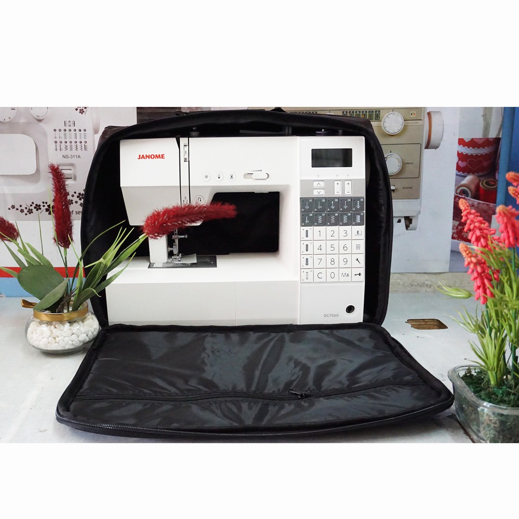 tas travel mesin jahit portable - hitam