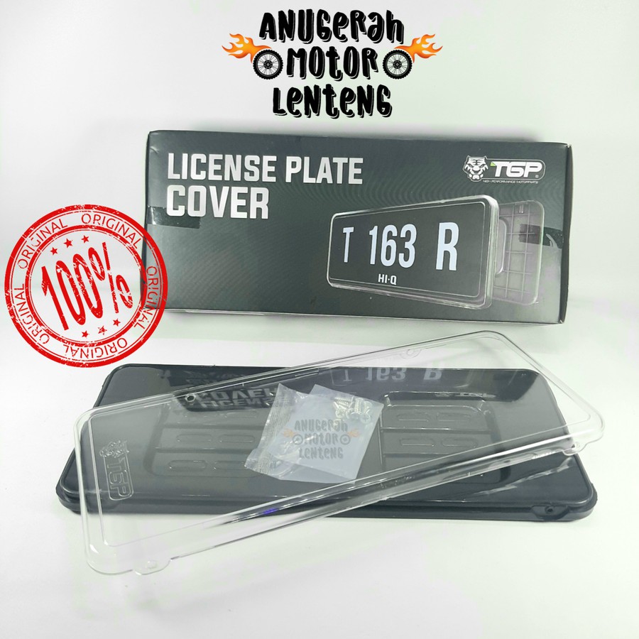 Tempat Dudukan Cover Plat Nomor New TGP License Plat Cover TGP Bening