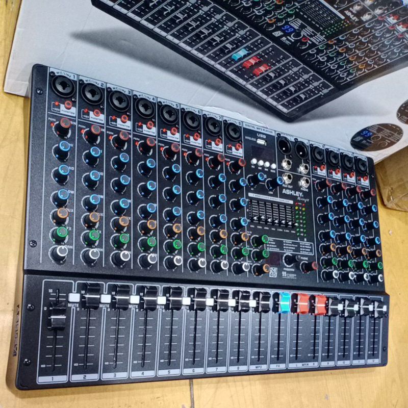 mixer ashley mixing 12/mixing12 usb bluetooth soundcard usb rec ori