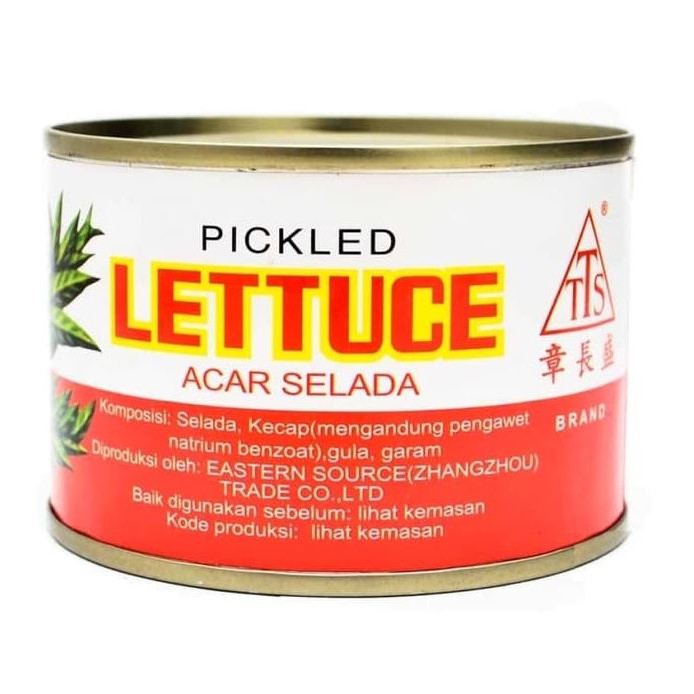 TTS Pickled Lettuce Acar Selada 182gr Dalam Kaleng