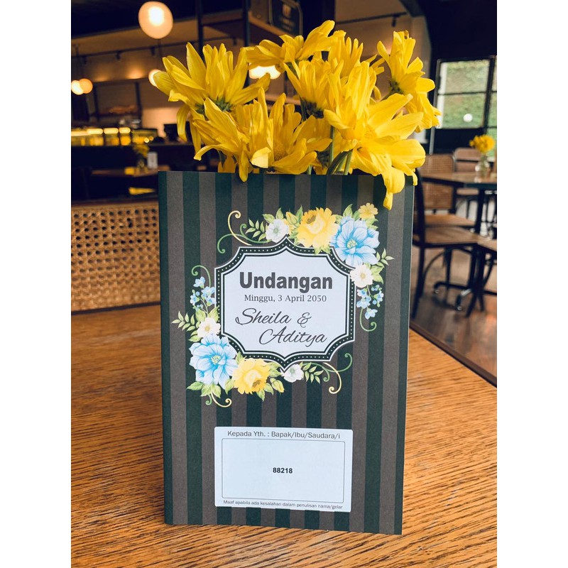 Undangan Pernikahan Blangko Erba 88218