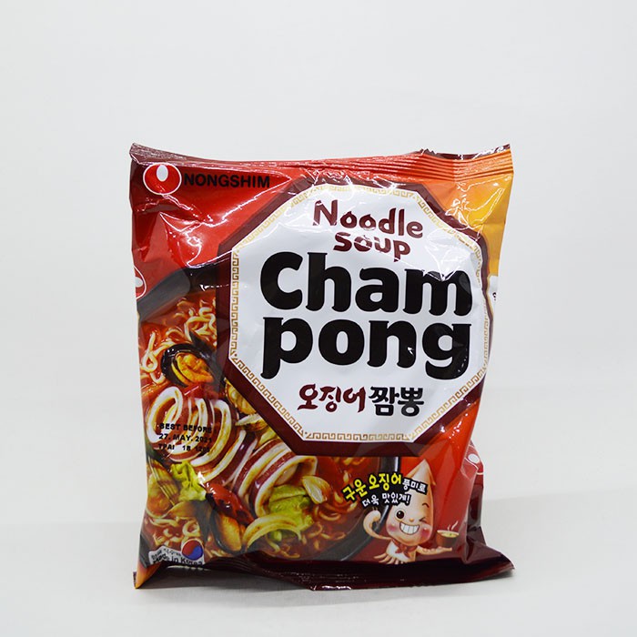 NongShim Champong Noodle 124g Korea Nong Shgim Campong Cham Pong