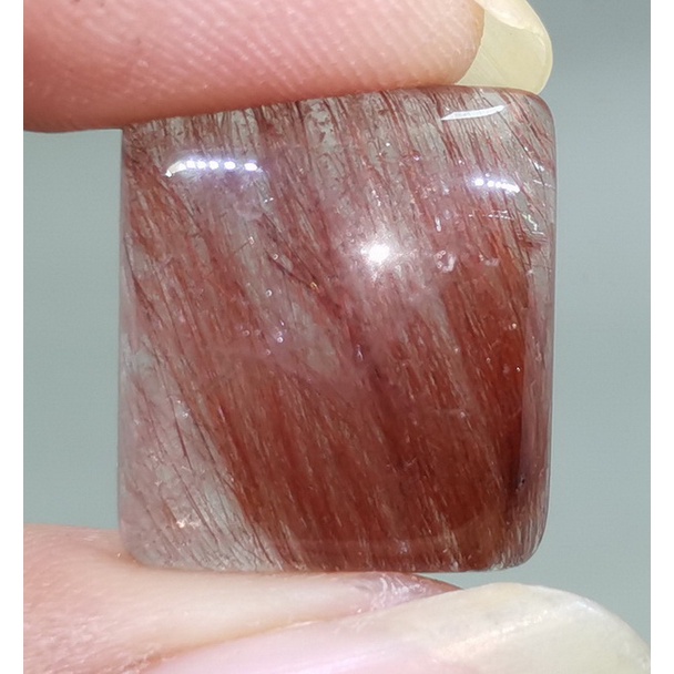 Batu Akik Asli Kecubung Rambut Merah Bagus Original