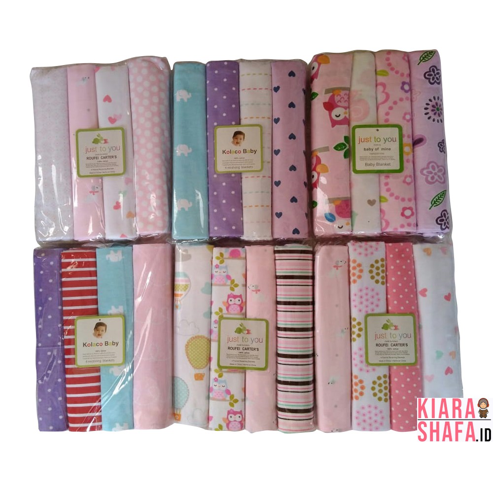 Kiarashafa - Bedongan Bayi 4 Pcs Carter Just To You Baby Of Mine 4 in 1 Motif Random