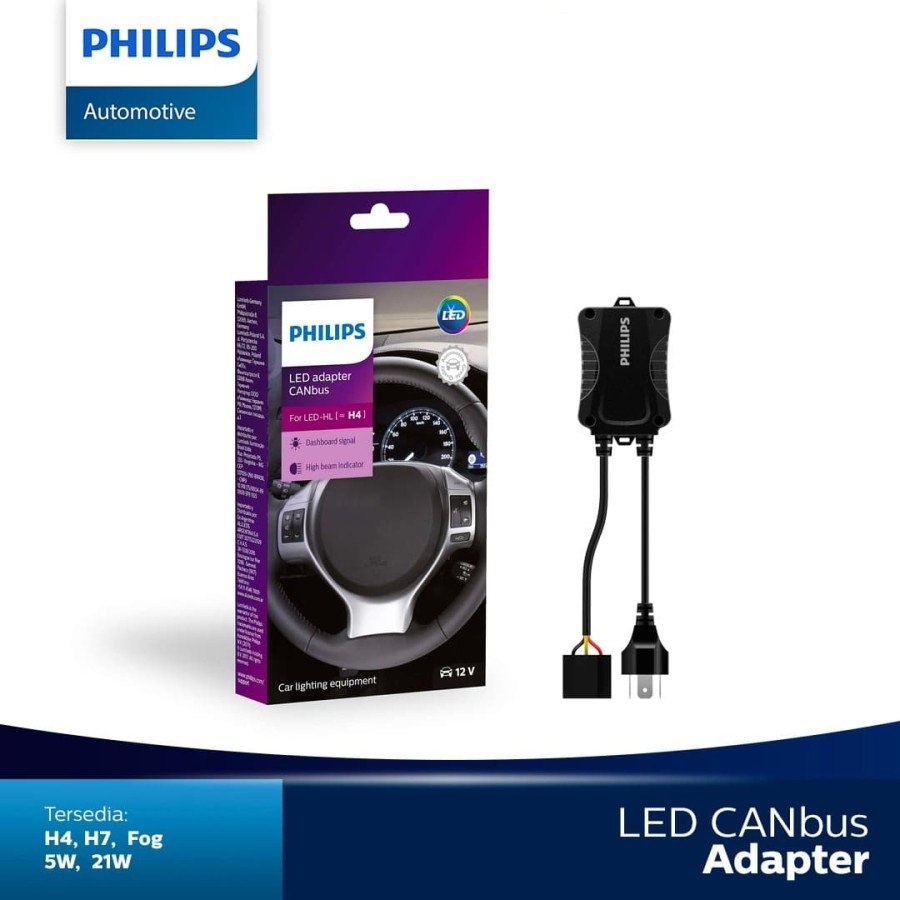 PHILIPS LED CANBUS Adapter 100% Original 5W, W21, H4, H7, H8, H11, H16, HB3, HB4, HIR2